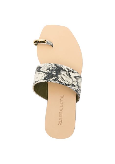 pleandra capri sandal woman rock and black MARIA LUCA | DL46004A 23005800